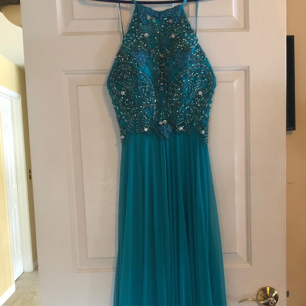 Formal long prom dress one of a kind size 0